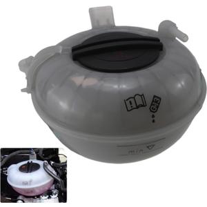 5Q0121407D Engine Coolant Reservoir Tank with Sensor & Cap - Compatible with 2015-2016 Audi A3 1.4L, 1.8L, S3 2.0L & Volkswagen Golf, GTI 1.4L, 1.8L | Replaces Part# 5Q0121407F