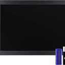 HBCY Creations 18" x 24" Rustic Black Solid Wood Frame Wall Chalkboard, Magnetic Surface, Home Dcor, Restaurant & Caf Menus, Blackboard, Includes Chalk, Eraser & Hanging Hardware