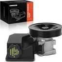 A-Premium Power Steering Pump, with Reservoir & Pulley, Compatible with Jeep WJ Series Grand Cherokee 2001-2004 4.7L & Dodge Ram 1500 2004-2006 8.3L, Viper 2003-2006 8.3L