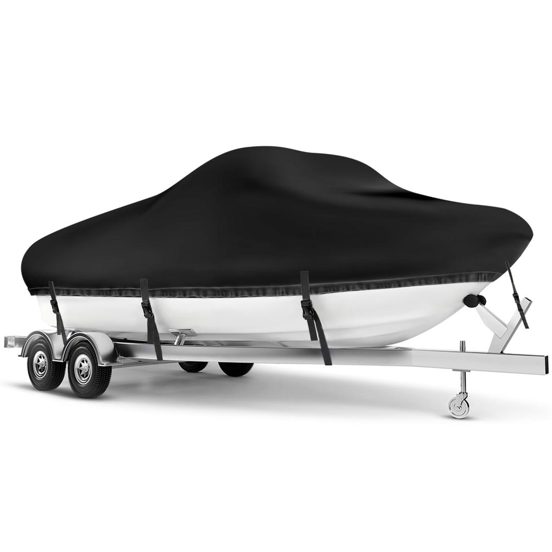 Boat Cover 24-26 ft, Waterproof 900D Heavy Duty Boat Cover