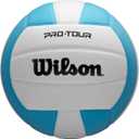 WILSON Pro Tour Indoor Volleyball - Teal/ White, Official Size