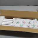 Mahjong Racks with Pushers, White Wooden American Mahjong Tile Pushers and Racks Set of 4, with White Printed Mahjong Racks Drawstring Bag, Mahjong Accessories (19.68 Inches)