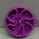 Outward Hound Fun Feeder Slo Bowl – Medium 2‑Cup Capacity, Slow Feeding, Small to Medium Dogs & Cats, Non-Slip, Purple, Flower Pattern