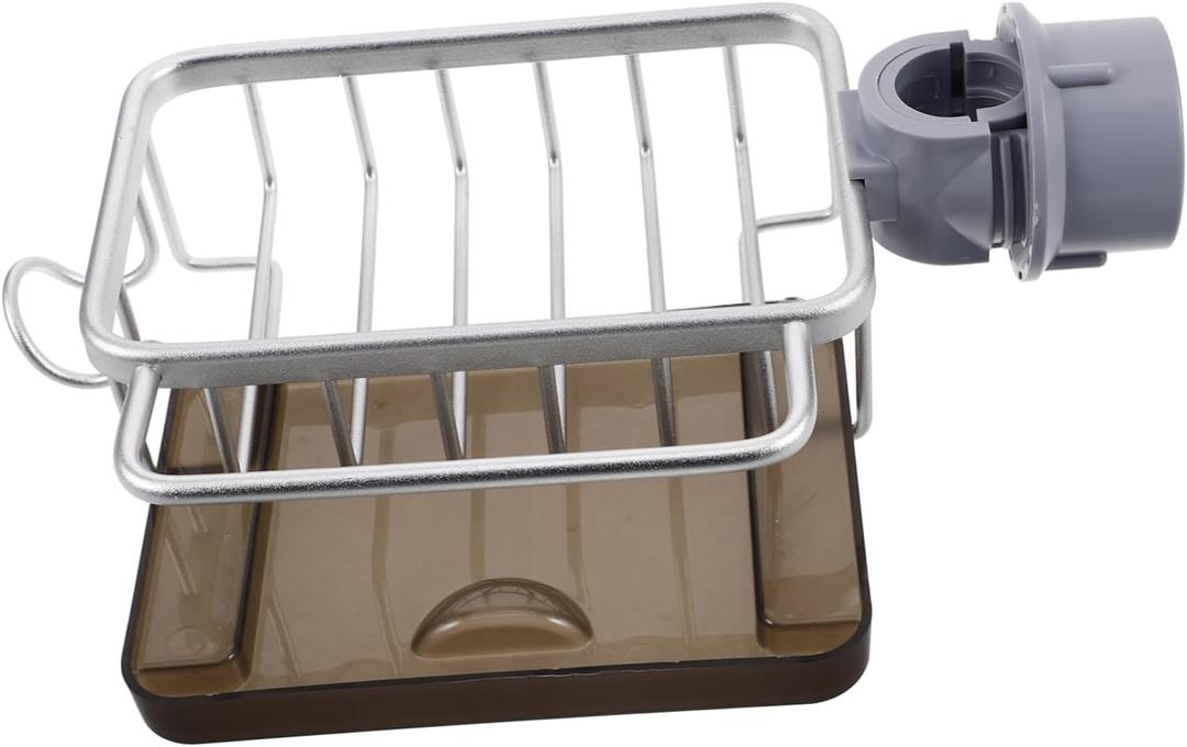 IMIKEYA Elegant Kitchen Sink Faucet Organizer Dish Sponge Holder Over Faucet Towel Rack Sink Dish Drying Rack Sponge Holder