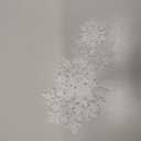 36pcs Snowflakes-Christmas Tree Decorations, Snowflake Ornaments for Tree, Plastic Glitter White Snow Flakes Ornaments, Christmas Indoor Winter Wonderland Decor