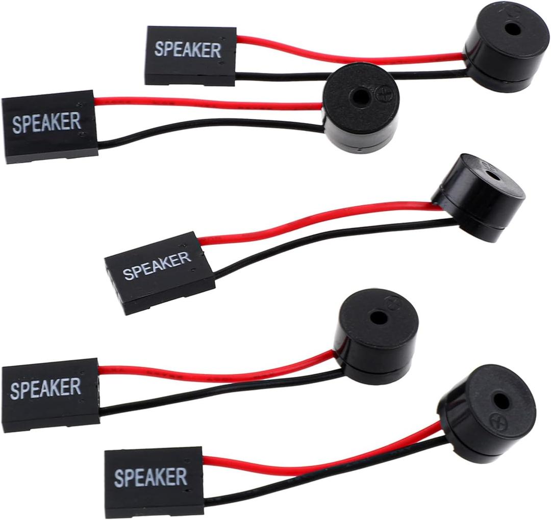 Mozeat Lens 5 PCS Motherboard Speaker Mini PC Computer Case Speakers Computer Case Mini Speakers PC Motherboard Internal Speaker Bios Alarm Buzzer