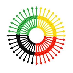 Tatuo 40 Pieces 4 Inch Game Spinner Plastic Arrow Board Magnetic Arrow Toys for Party School Home Usingboard Spinner 4 Colors