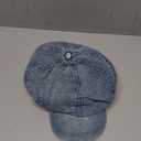 Stylish Denim Cotton Newsboy Cap for Ladies in Pastel Blue