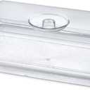 Clear Premium Acrylic Rectanglees Serving Tray with Lid (12.63" x 8.75" x 3.38") Perfect for Parties, Events, & Dining