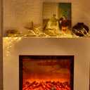 Birch Vine with Lights with Timer 6ft 72LED, Artificial Tree for Walls Birch Twig for Room Decor Mantle Fireplace Holiday Christmas Decorations Birch Branches - Battery Operated (White)