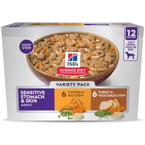 Hill's Science Diet Sensitive Stomach & Skin Wet Dog Food Variety Pack (EXP 01/17/27)