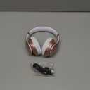 Wireless Bluetooth Headphones Over Ear 65H Playtime HiFi Stereo Headset with Microphone and 6EQ Modes Foldable Bluetooth V6.0 Headphones for Travel Smartphone Computer Laptop Rose Gold