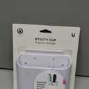 U Brands Gruv Magnetic Utility Cup, White, 3.25 x 4.25