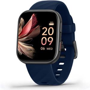 FITVII Health & Fitness Tracker (Answer/Make Calls), Smart Watch with 24/7 Heart Rate and Blood Pressure, Sleep Tracking, Blood Oxygen Monitor, 120+ Sport Modes Activity Tracker for Women Men (Blue)