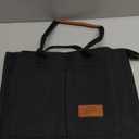 Canvas Tote Bag for Women,Women's Bags Crossbody Bags Work Laptop Tote Bag Large Handbags Purse for Travel Nurse Teacher (New Upgrade Black With Compartments and Inner Cup Holders)