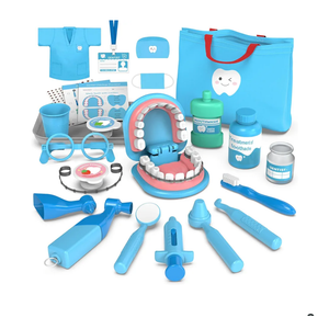 Dentist Play Set for Toddlers 3-5 - Doctor Kit Toy Gifts for 3 4 Year Old Girls, Pretend Play Montessori Toys Teeth and Dental Playset Medical Kits for Boys Kids 2-4 5 6 7 8