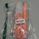 Dog Leash Chew Proof, Chain Leash Anti Chew Dog Leash for Large Dogs Heavy Duty, Indestructible Metal Leash Anti Bite Chain Link with Woven Cord Soft Padded Handle (Orange, 4FT) (4FT(80-150lb))