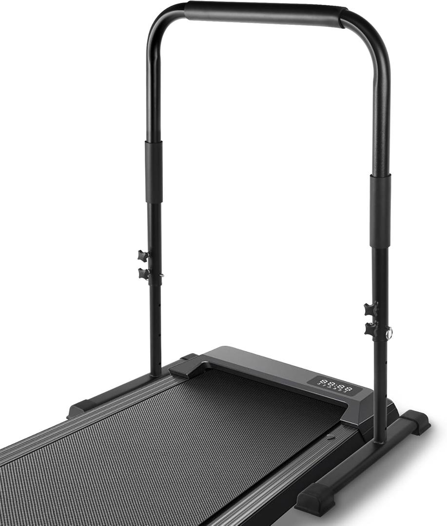Upgraded Walking Pad Handle Bar, Strong Stable Heavy-Duty Steel Treadmill Handlebar, Fits for Walking Pad no More Than 21.7" Wide, Adjustable Handrail Height (Max 43.3"), Black