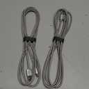 Basesailor for iPhone 17 16 Pro Max Charger Cord,USB to USB C Cable 6.6FT/2Pack,Type C Charging Power Cord for Apple 15 iPad 10 Air 4 5,Samsung Galaxy S25 S24 S23 S22 Plus Ultra,A52 A53 A54,Pixel 9 8 (Silver)