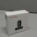 Smart Rings for Men with Display Screen, Fitness Ring with Wireless Charging, Sleep Tracker Ring with Heart Rate, Health Rings for Activity Monitoring/Steps/Calories, for iOS Android (Black,12#)