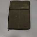 Krozur A5 YKK Zipper Notebook Journal Planner Sketchbook Cover for 5.5 x 8.25 Moleskine Cahier 5 x 8 legal note pads A5 LEUCHTTURM, Pen Loop, Water Resistant Cover, Classy Waxed Canvas, Olive