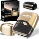 Ufree Electric Razor for Men, Foil Shaver with 2 Foil Heads, IPX7 Waterproof Electric Shaver, Wet Dry Cordless Razor, Chargeable&Portable Shavers for Men, Gold
