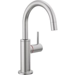 Delta Faucet Instant Hot Water Dispenser Faucet Brushed Nickel, Instant Hot Water Tap, Hot Water Faucet, Arctic stainless 1930LF-H-AR (Tank and Filter Not Included)