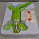 Wall Crawler Gecko Toy, Rechargeable Remote Control Lizard that Climbs Walls & Ceilings, 360Rotating RC Stunt Robot with LED Eyes, Realistic Reptile Toy-Birthday Gift for Boys Girls Kids Ages 3-12