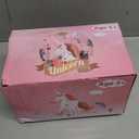 KMUYSL Toys for Girls Ages 0 1 2 3 4 5 6 7 8+ Years - Unicorn Mommy Stuffed Animal with 4 Baby Unicorns in Her Tummy, Soft Unicorn Plush Toys Set, Christmas Birthday Gifts for Baby, Toddler, Kids