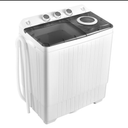 Twin Tub 26lbs Capacity Laundry Washer Portable Washing Machine, 18lbs, Grey+White