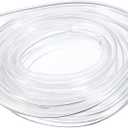 uxcell PVC Tubing, 6mm ID x 7mm OD - 13 Feet Long Clear Vinyl Water Pipe, Lightweight Plastic Flexible Water Pipe for Aquaponics, Air Hose, Irrigation