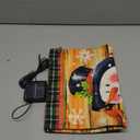 Lighted Christmas Garden Flag for Outside, Led Snowman Garden Flag, Winter Yard Flag 12x18 Double Sided for Outdoor Yard Porch Lawn Decoration