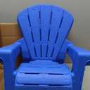 Little Tikes Kids Garden Chair 2 Pack in Blue, Outdoor Toddler Activity Adirondack Chairs for Picnic, Garden, Patio, Backyard & Beach, Outdoor Chair Set