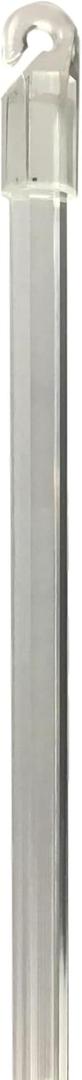 Clear Blind Tilt Wand Replacement with Hook and Grip (30" Long -4 Piece Pack)