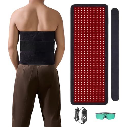 VEVOR Red Light Therapy Mat for Body, 400PCS 3-Chip LED Light Therapy Pad with Controller, 10Hz Pulse, 5-30 Min Timer, 660nm Red & 850nm Near Infrared Light Therapy Blanket for Pain Relief, Skin Healt