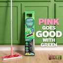Swiffer Sweep and Mop Deluxe, Limited Edition Pink Wicked: for Good, 2-in-1 Floor Mopping and Sweeping Kit, 1 Sweeper Device, 5 Heavy Duty Dry Sweeping Cloths, 3 Heavy Duty Wet Mopping Cloths