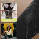 CAMPSNAIL Fleece Lined Leggings Women Water Resistant - Thick Thermal Warm High Waisted Pants with Pockets for Winter Snow (Small, Black)