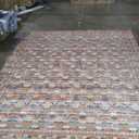 Loloi Rifle Paper Co. Courtyard Collection COU-05 Terracotta 7'-6" x 9'-5" Area Rug feat. CloudPile
