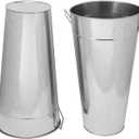 2 Pcs 15 Inch High Galvanized Metal Vase, French Flower Bucket Vases, Galvanized Vase for Any Farmhouse, Modern, or Traditional Setting.