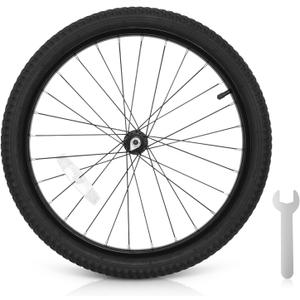 12/14/16/18/20 Inch Kids Bike Front Wheels Replacement with Solid Air Rubber Tire and Inner Tube, Bicycle Bike Wheels Don't Fit with Huffy Bike(13 Inch Wrench Included)