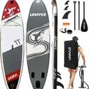 Premium Inflatable Stand Up Paddle Board for Adults & Youth - Wide Non-Slip Deck, Ultra Stable All Skill Levels, 450lb Capacity SUP with Pump, Bag, Leash & Accessories Kit