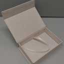 4x6 Linen Photo Storage Box - Ideal for Preserving and Organizing Your Precious Photos, Certificates, Scrapbooking Supplies, Keepsakes, and Jewelry Beige