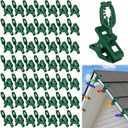 KJX Large C7 C9 Christmas Lights Spring Clips, 50 Pack Universal Gutter Roof Clips 180Adjustable for Christmas Lights Outdoor, Quick Light Hooks Hangers for Holiday Shingle Fence Gates