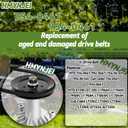 754-0461 954-0461 Drive Belt for MTD Cub Cadet LT1018 LT1022 LT1024 LT1042 LT1045 LT1046 LT1050 GT1554 SLT1550 SLT1554 Garden Lawn Mower