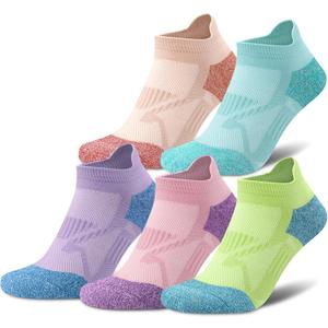 Gonii Compression Athletic Socks Cushioned Anti-Blister Comfort Fit Ankle Socks 5-6 Pairs (10-12, 5 Pair Colored) Gonii Compression Athletic Socks Cushioned Anti-Blister Comfort Fit Ankle Socks 5-6 Pairs (10-12, 5 Pair Colored)