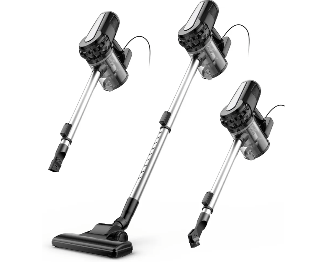 Corded Stick Vacuum Cleaner,Powerful 600W Vacuum Cleaners for Home 3 Meter Cable Lightweight Vacuum Cleaner,pet Vacuum Cleaner 0.5L Dustbin Self-Standing Vacuum,for Pet Hair,Car,Carpets