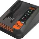 BLACK+DECKER 20V MAX Lithium Battery Charger, 2 Amp (BDCAC202B)