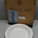 MALACASA Ceramic Pie Pan for Baking - 9 Inch Quiche Baking Dish Nonstick Pie Plate, Deep Dish Scratch-Resistant Pie Pan for Apple Pie Pot Pie, Series TARA