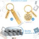 32 Pcs Thank You Gifts Keychain Bulk Employee Appreciation Keychain Christmas Gift for Volunteer Coworkers Women Men