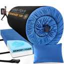 Aodisman Sleeping Pad,3-inch Thick Memory Foam Camping Mattress,Portable Roll-Up Mat for Car/Tent/Floor/Cot/Travel,Comfortable Pad for Guests Sleepover